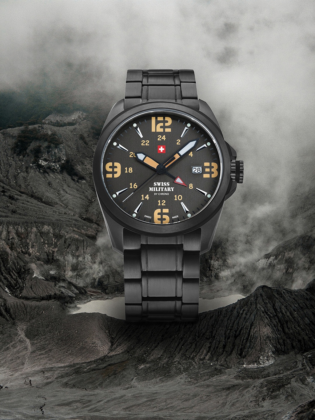 

Swiss Military by Chrono Men Black Analogue Watch