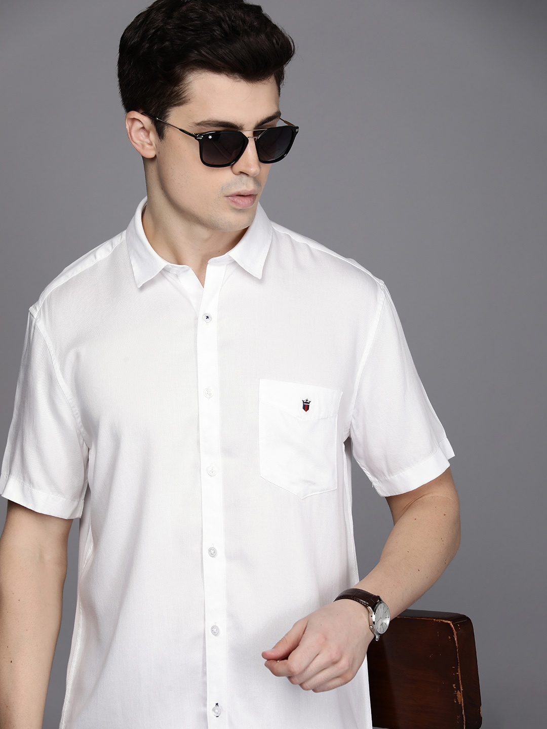 

Louis Philippe Sport Slim Fit Opaque Casual Shirt, White