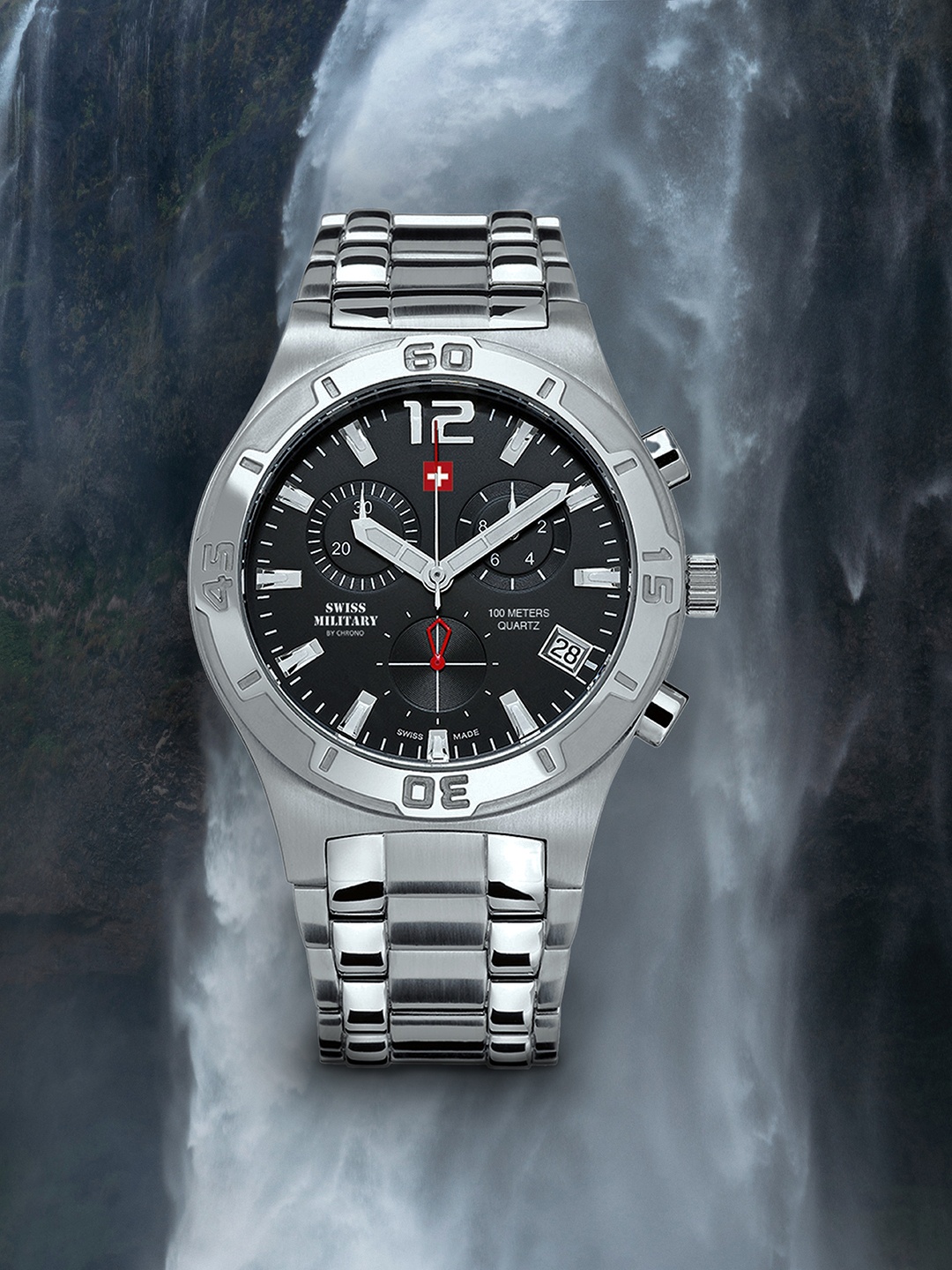 

Swiss Military by Chrono Men Black Analogue Watch SM34015.01