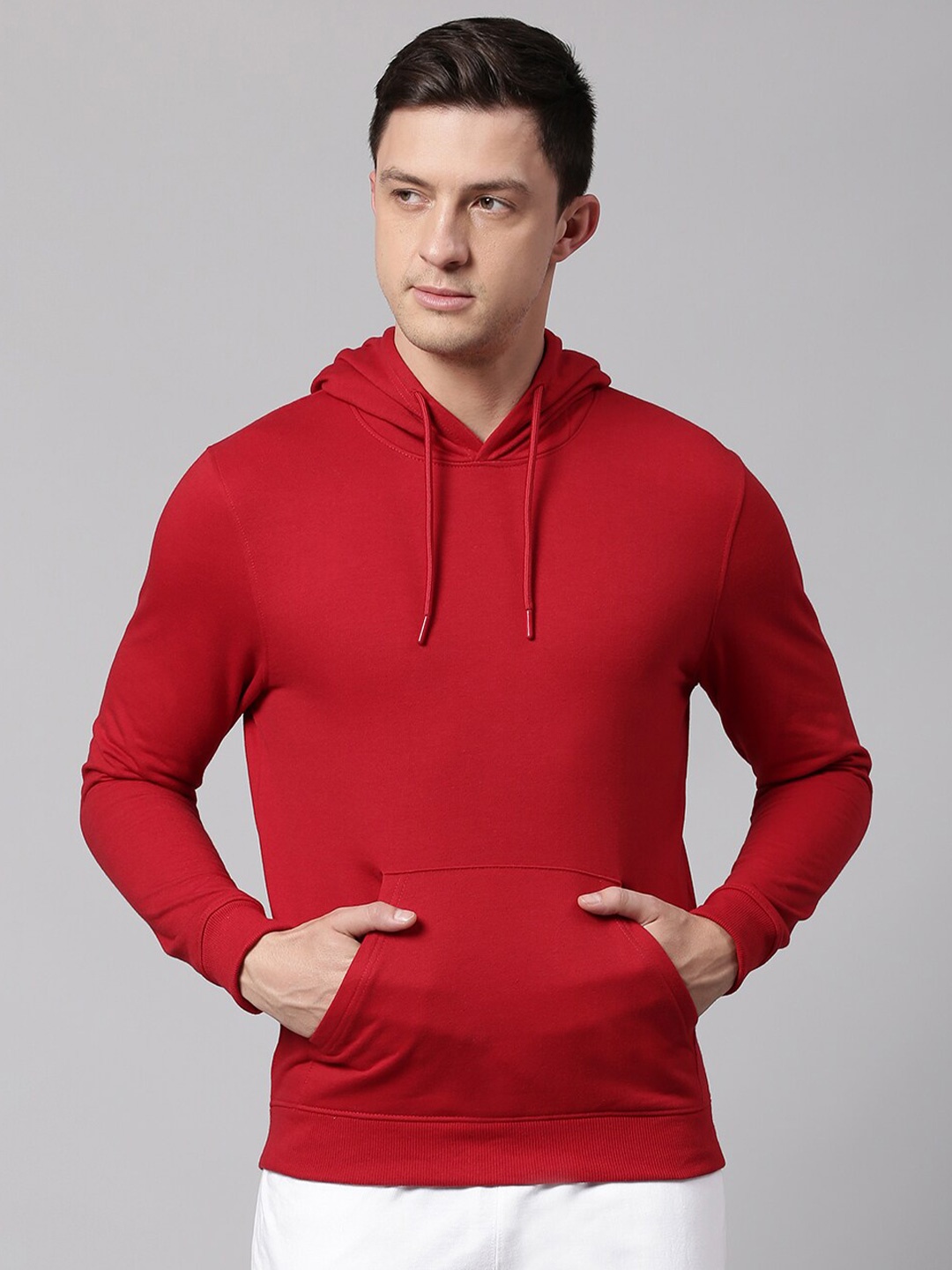 

High Star Hooded Fleece Sweatshirt, Red