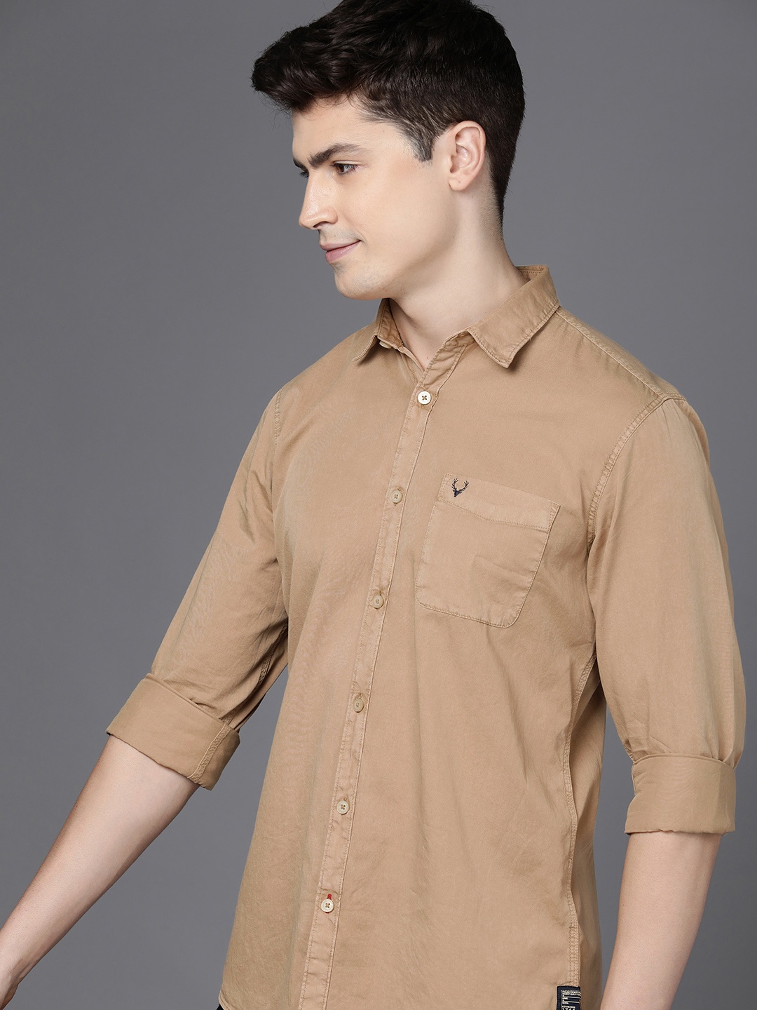 

Allen Solly Sport Men Opaque Casual Shirt, Beige
