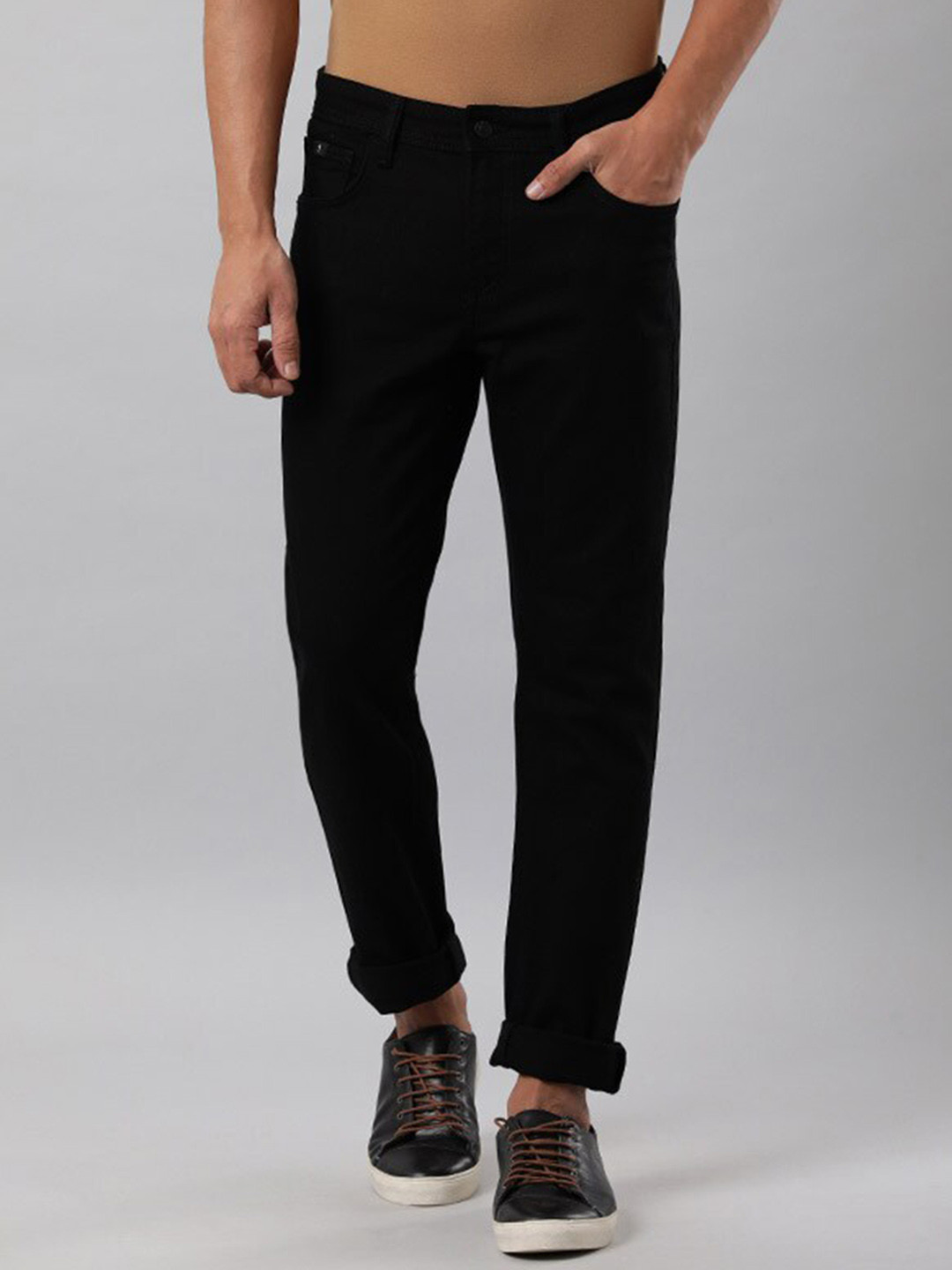 

Indian Terrain Men Brooklyn Slim Fit Jeans, Black