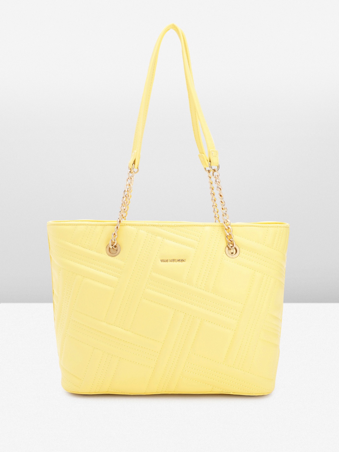 

Van Heusen Women Textured Shoulder Bag, Yellow