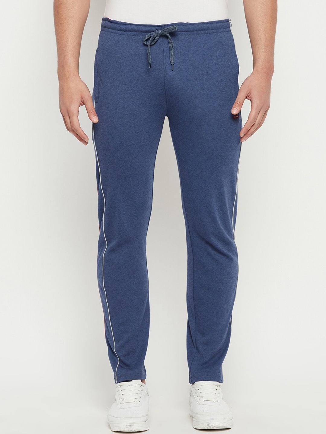 

Duke Men Mid-Rise Cotton Track Pants, Blue