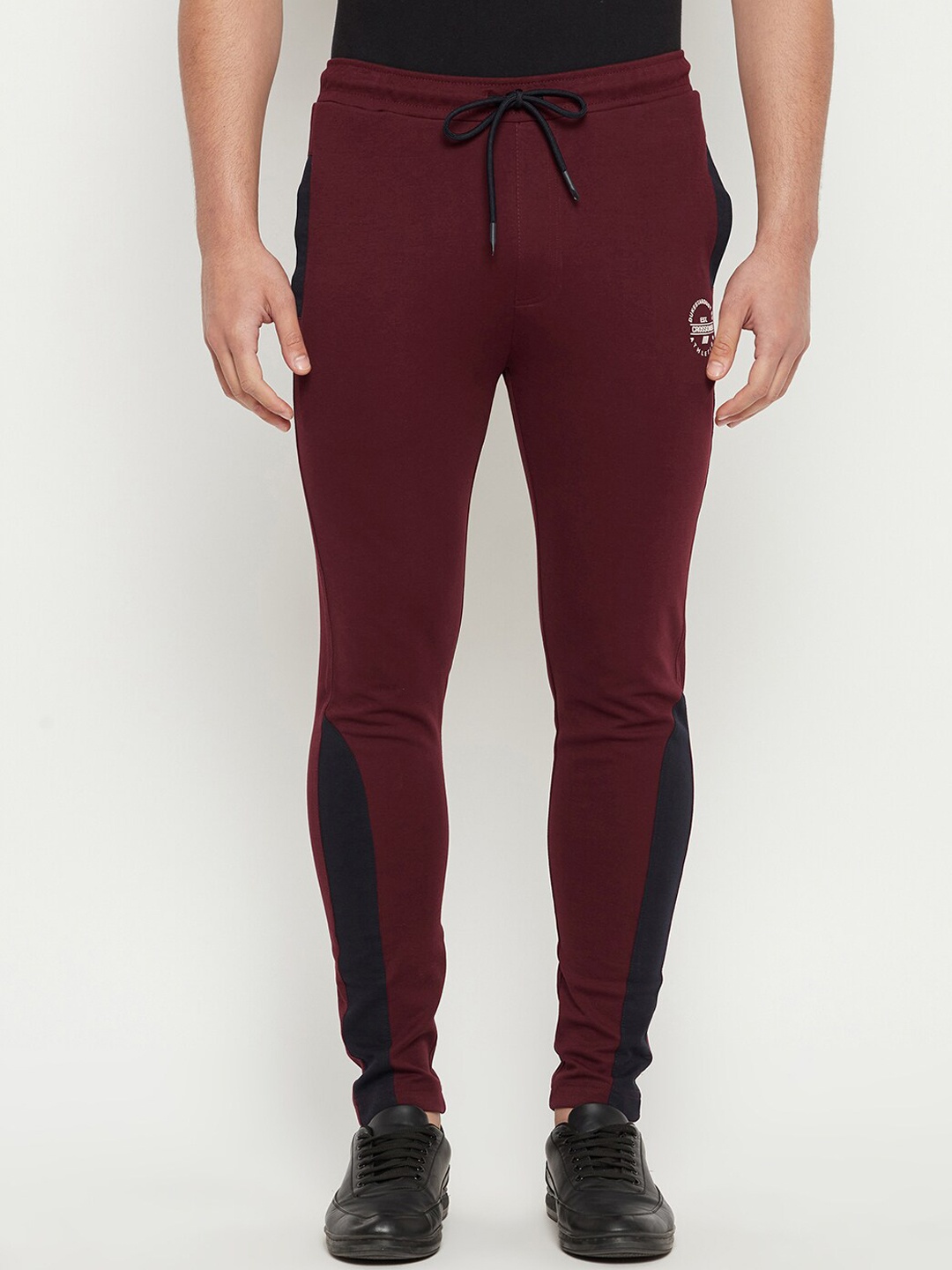 

Duke Men Mid-Rise Cotton Track Pants, Maroon