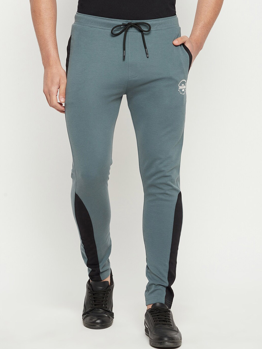 

Duke Men Mid-Rise Cotton Track Pants, Green
