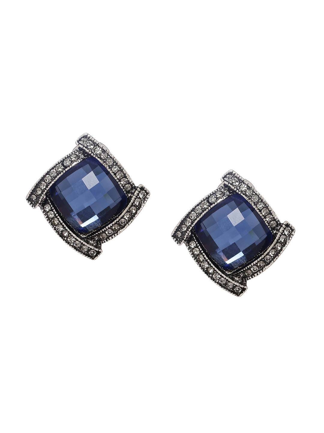 

Shining Diva Fashion Blue Contemporary Studs