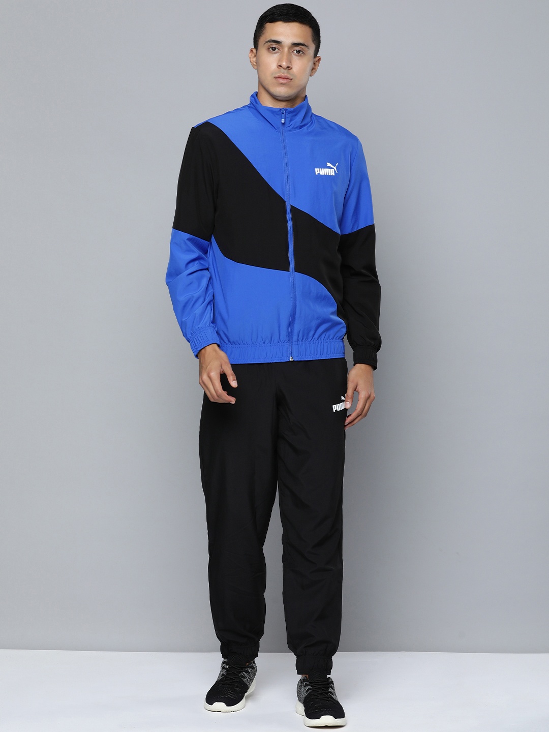 

Puma Colourblocked POWER Woven Tracksuit, Blue