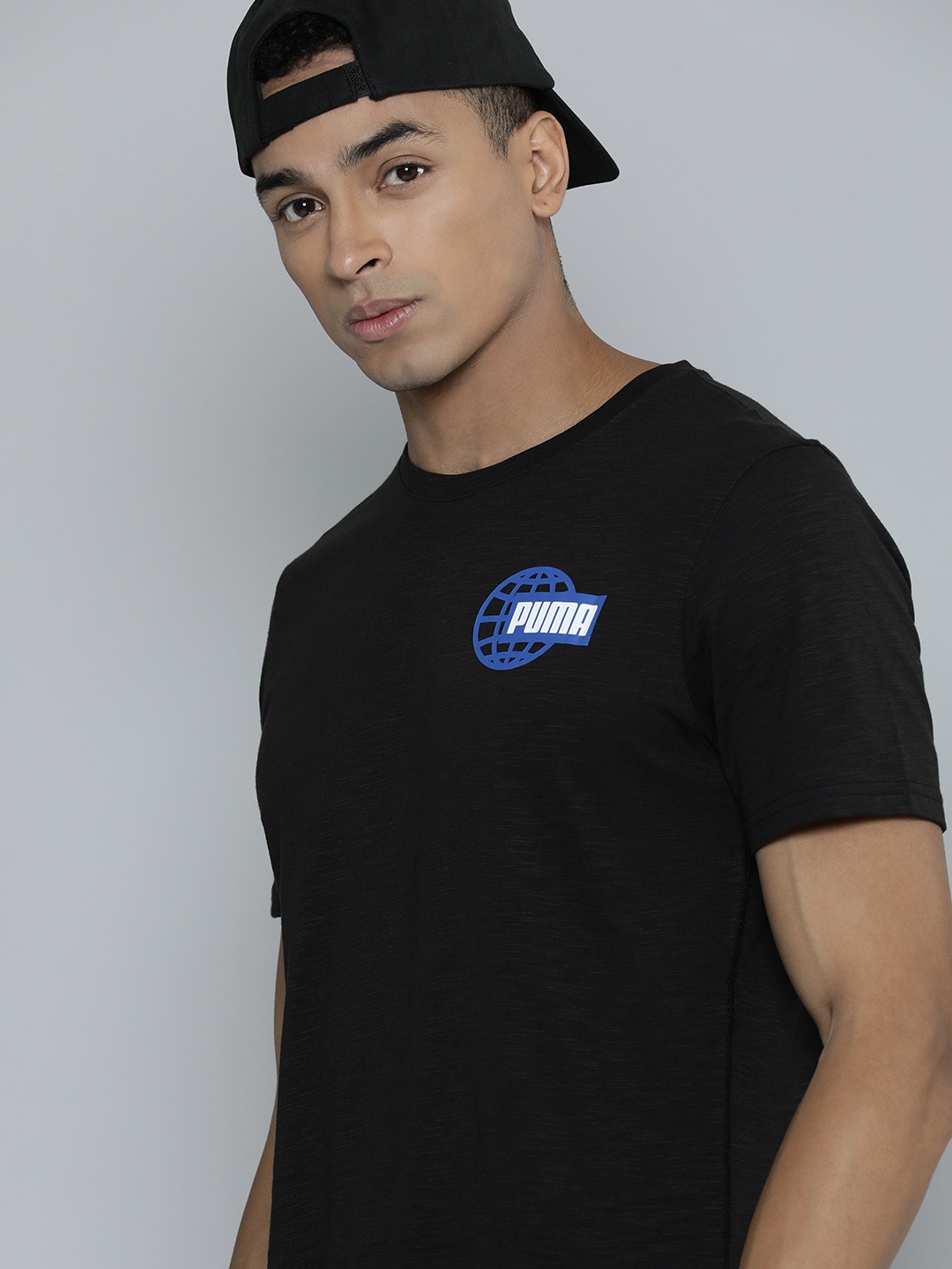 

Puma Brand Logo Printed Training dryCELL T-shirt, Black