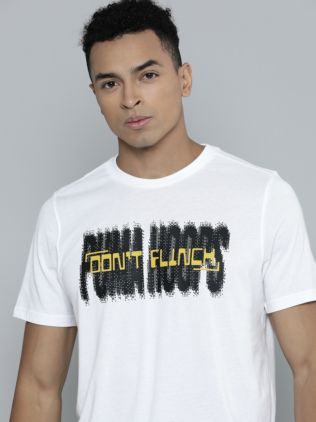 

Puma Men Perimeter Performance Typography Printed dryCELL Basketball T-shirt, White