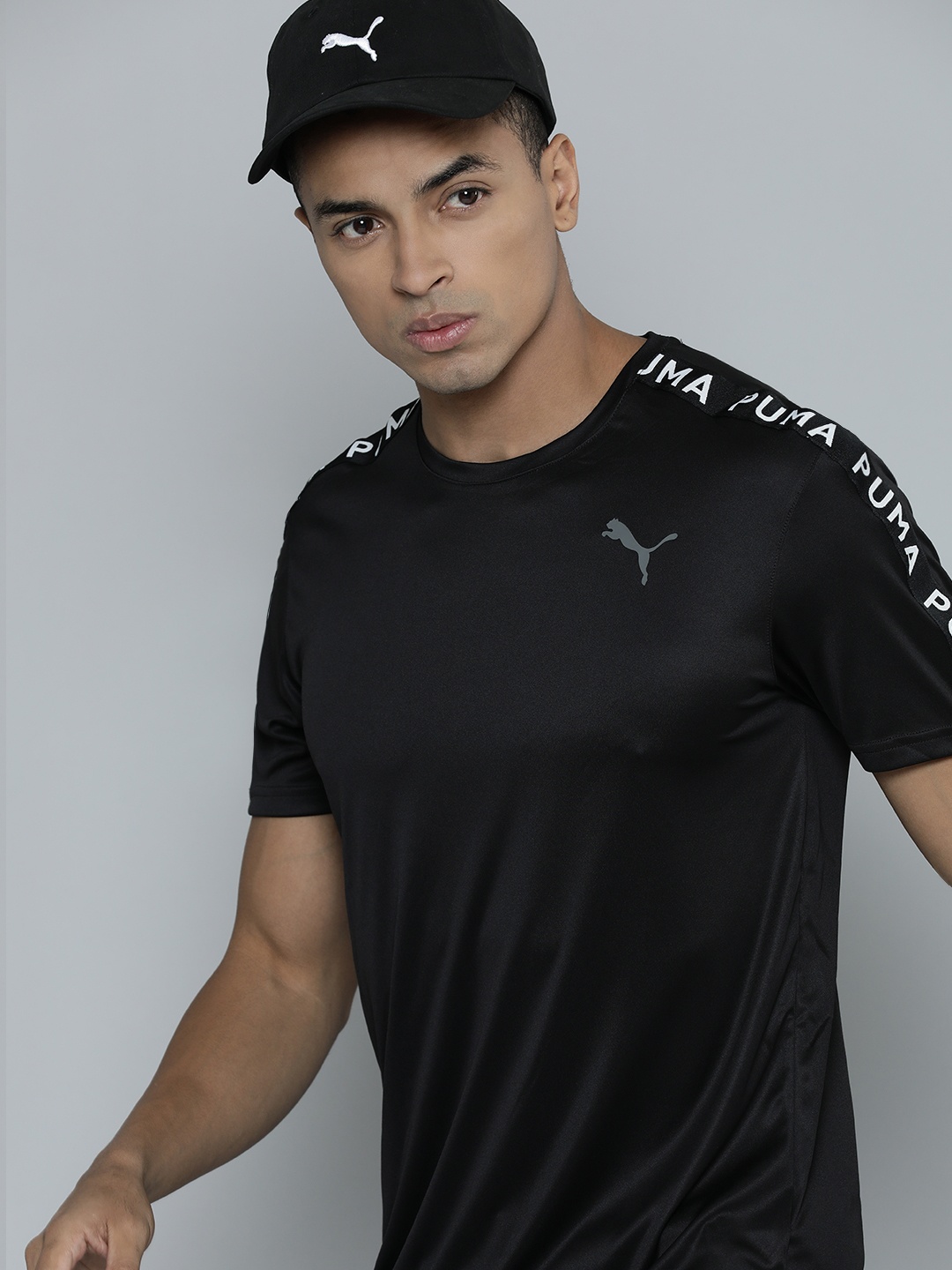 

Puma Men FIT TAPED T-shirt, Black