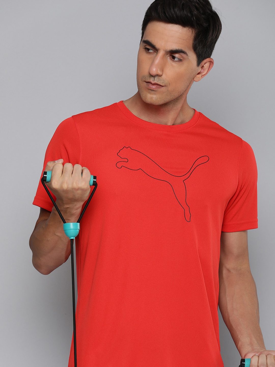 

Puma Performance Brand Logo Cat Printed Regular Fit dryCELL Training T-shirt, Red