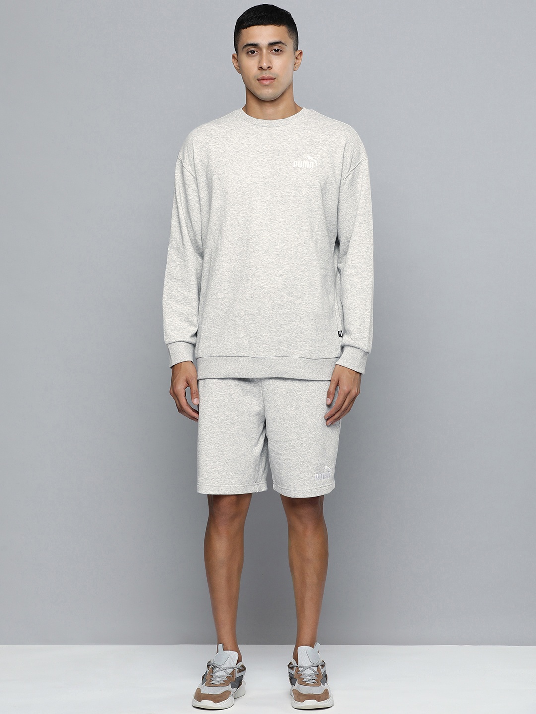 

Puma Men Relaxed Fit Football Tracksuit, Grey melange
