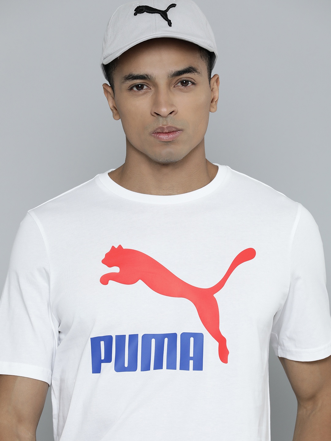 

Puma Pure Cotton Classics Logo Printed Sports T-Shirt, White