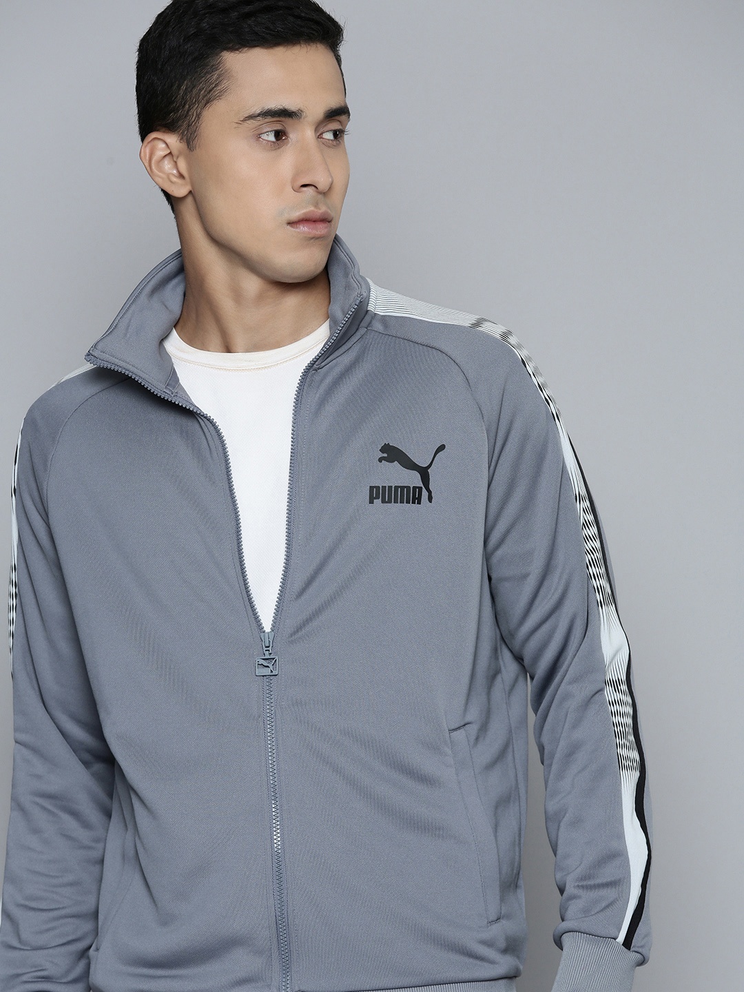 

Puma T7 SPORT Track Outdoor Bomber Jacket, Grey