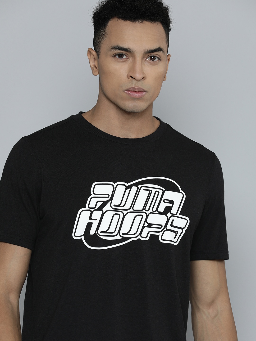 

Puma Men Perimeter Performance Typography Printed dryCELL Basketball T-shirt, Black