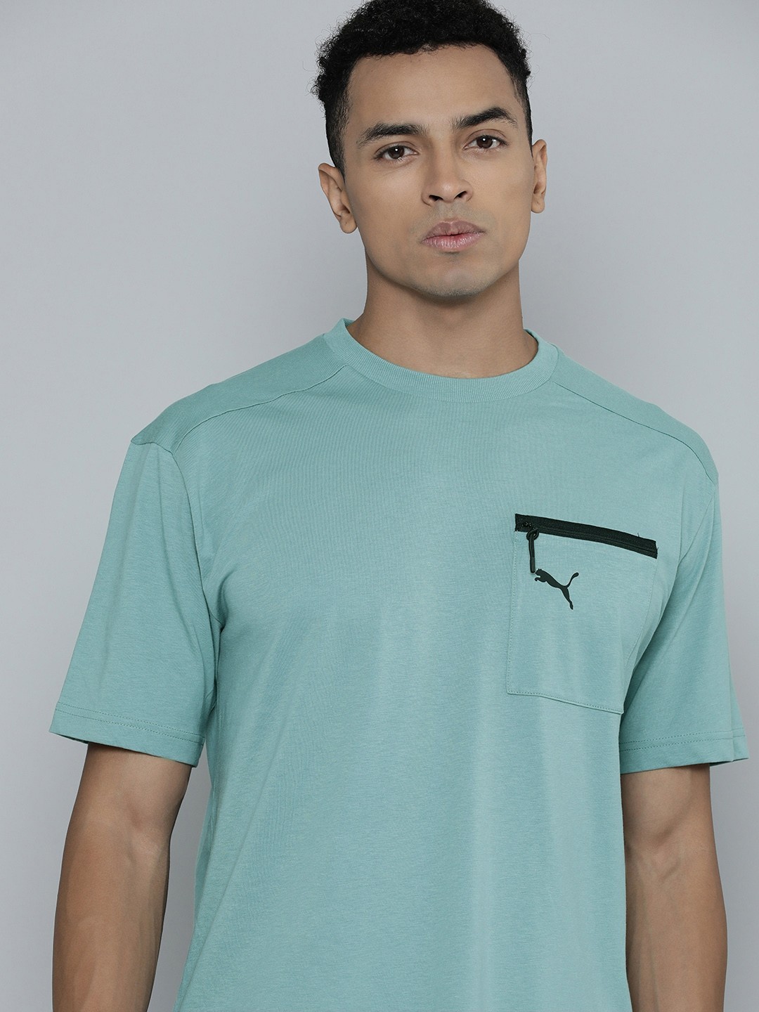 

Puma Men OPEN ROAD Pure Cotton Relaxed Fit T-shirt, Green