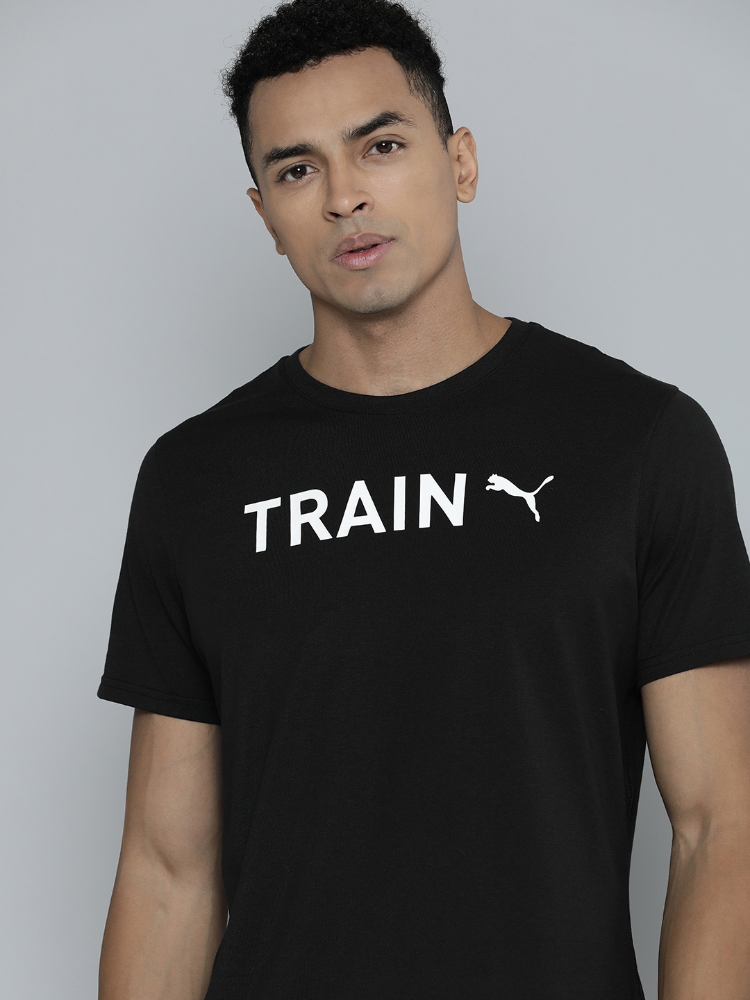 

Puma Men Graphic Train Dry Cell Typography Printed T-shirt, Black