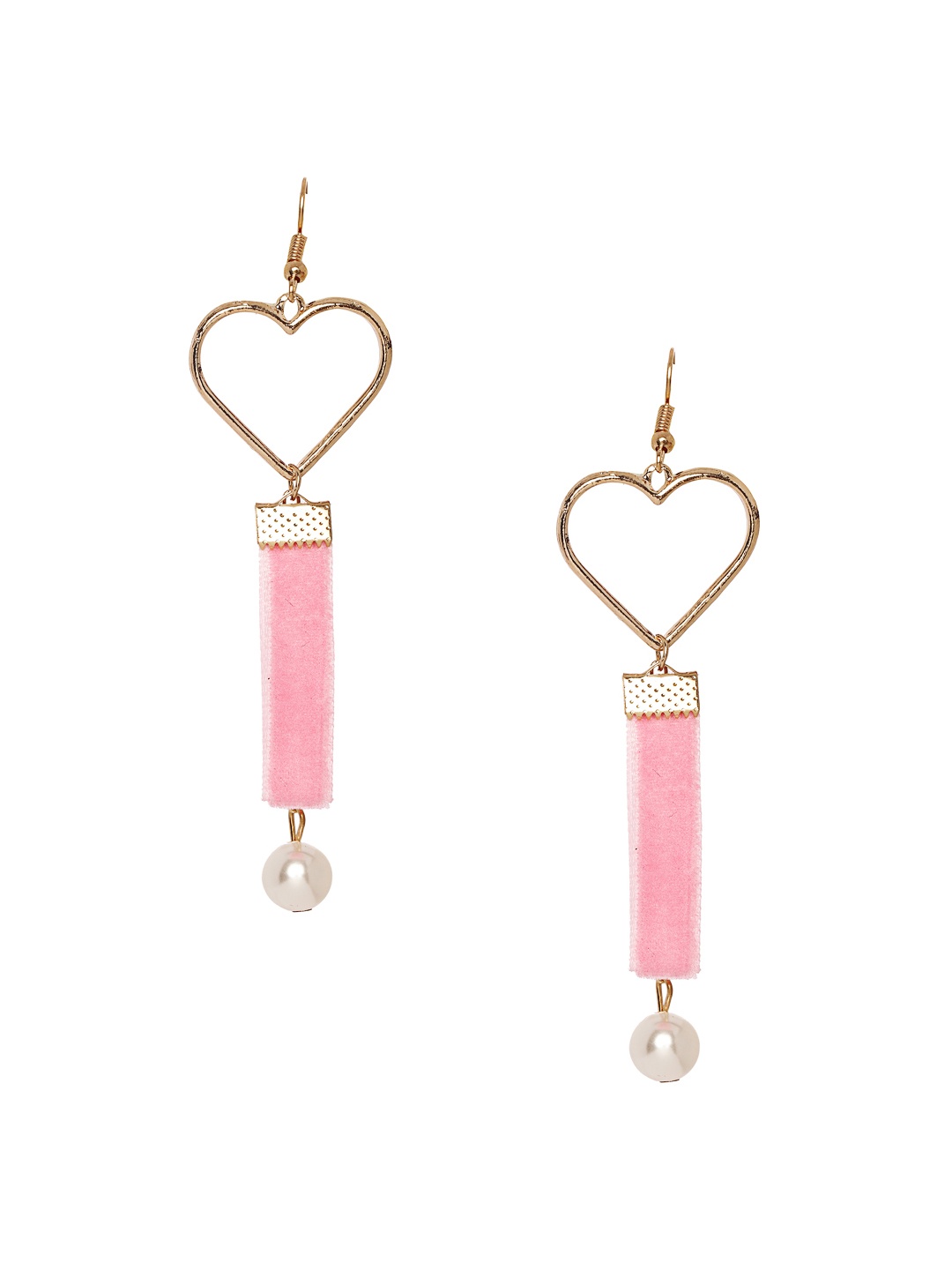 

Shining Diva Fashion Pink Contemporary Drop Earrings