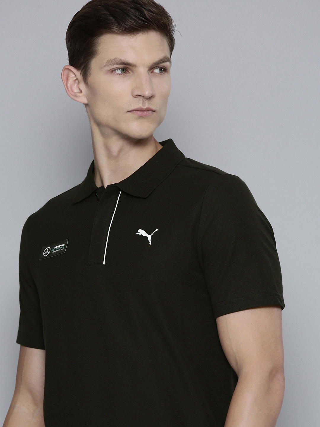 

PUMA Motorsport Mercedes AMG Petronas Polo Collar T-shirt, Black