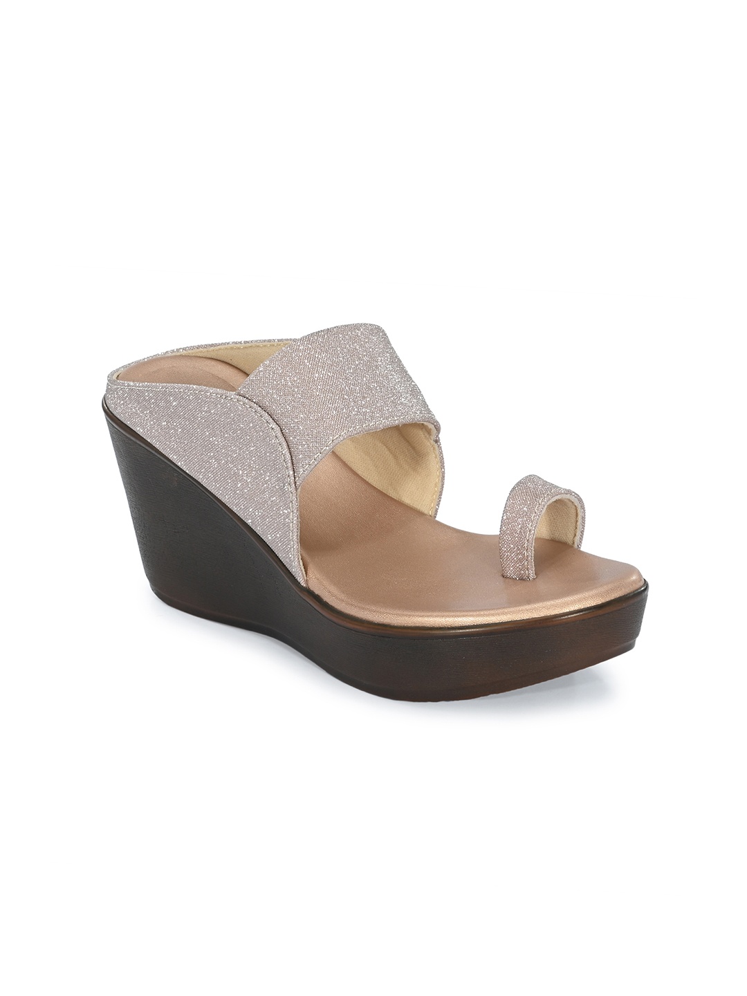 

GARDIN Open One Toe Wedges, Rose gold