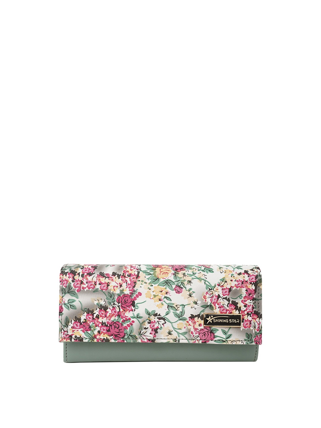 

SHINING STAR Women Floral Printed Envelope, Olive