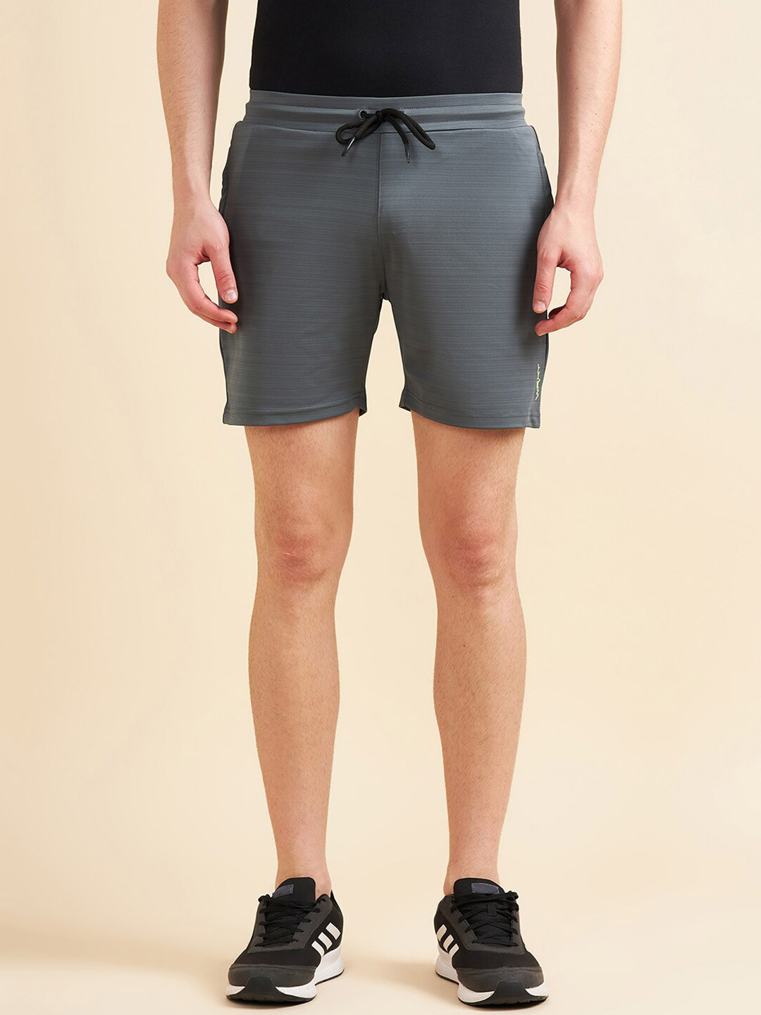 

Sweet Dreams Men Grey Mid-Rise Inner Elastic Lounge Shorts