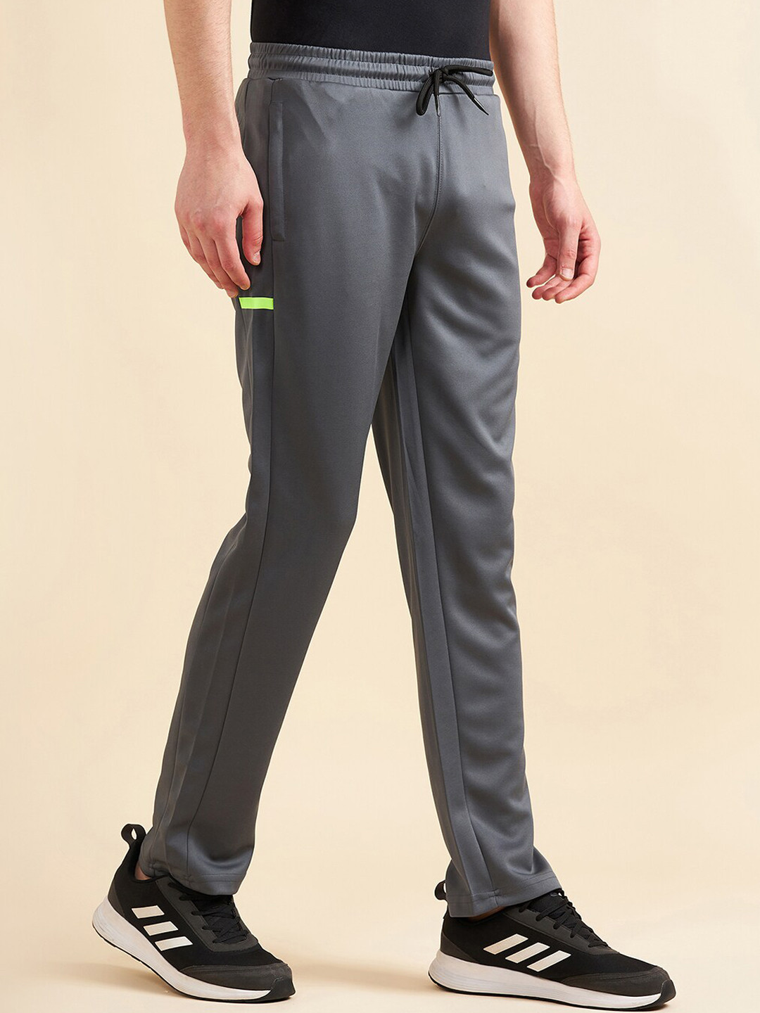 

Sweet Dreams Dark Grey Men Mid-Rise Sports Track Pants