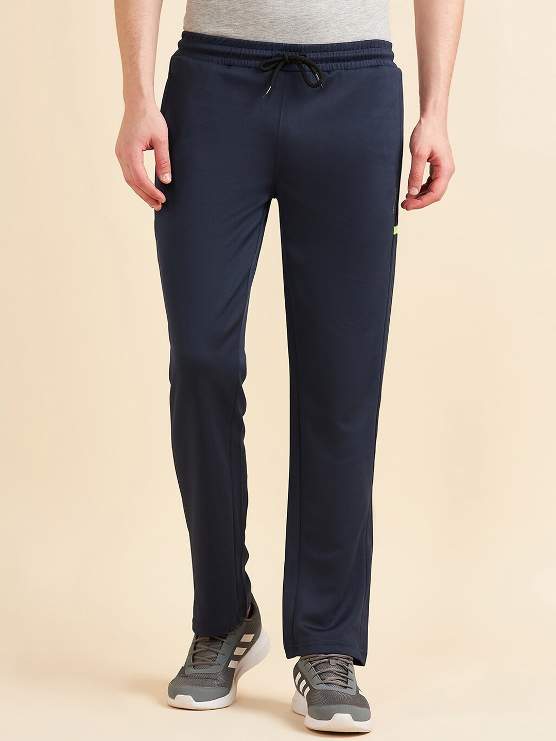 

Sweet Dreams Navy Blue Men Mid-Rise Track Pants