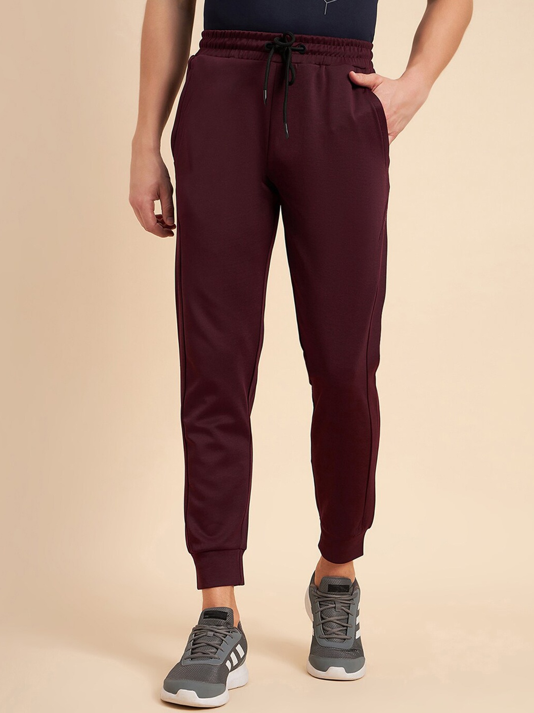 

Sweet Dreams Men Maroon Dry-Fit Joggers Track Pants