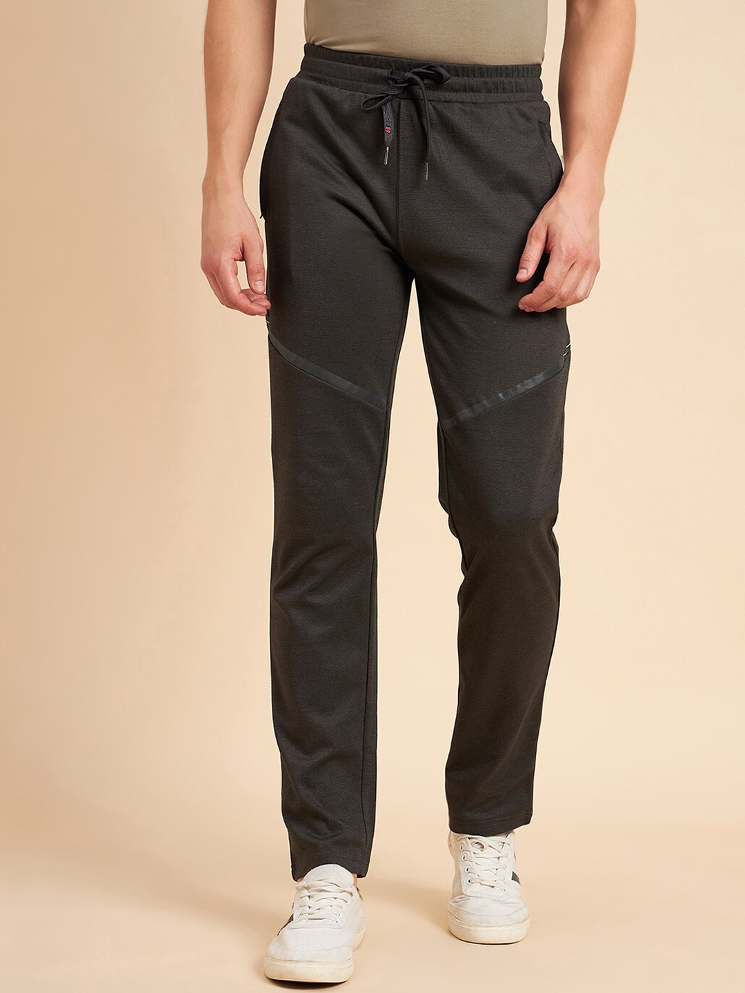 

Sweet Dreams Charcoal Men Mid-Rise Track Pants