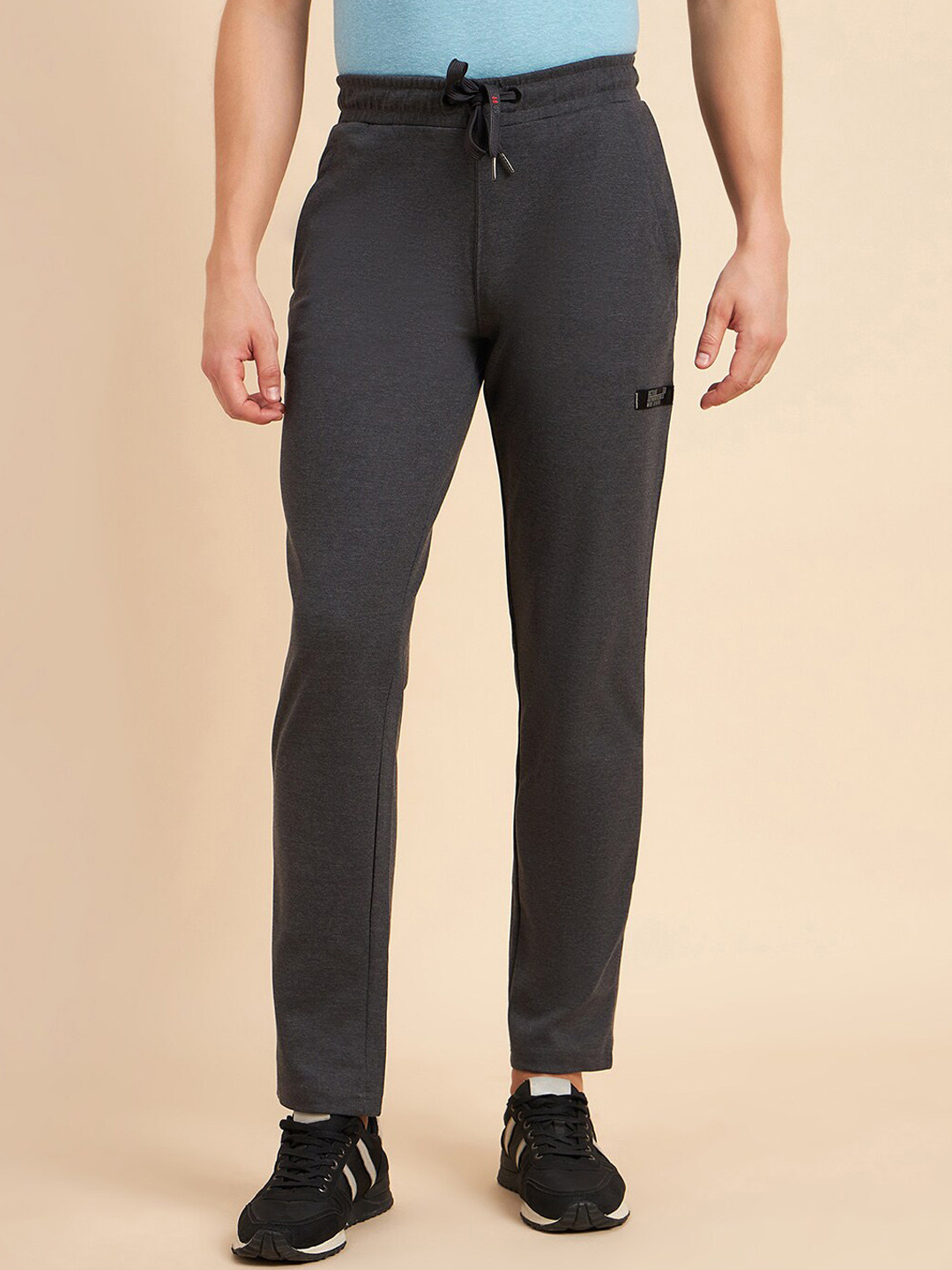 

Sweet Dreams Men Charcoal Dry-Fit Joggers Track Pants