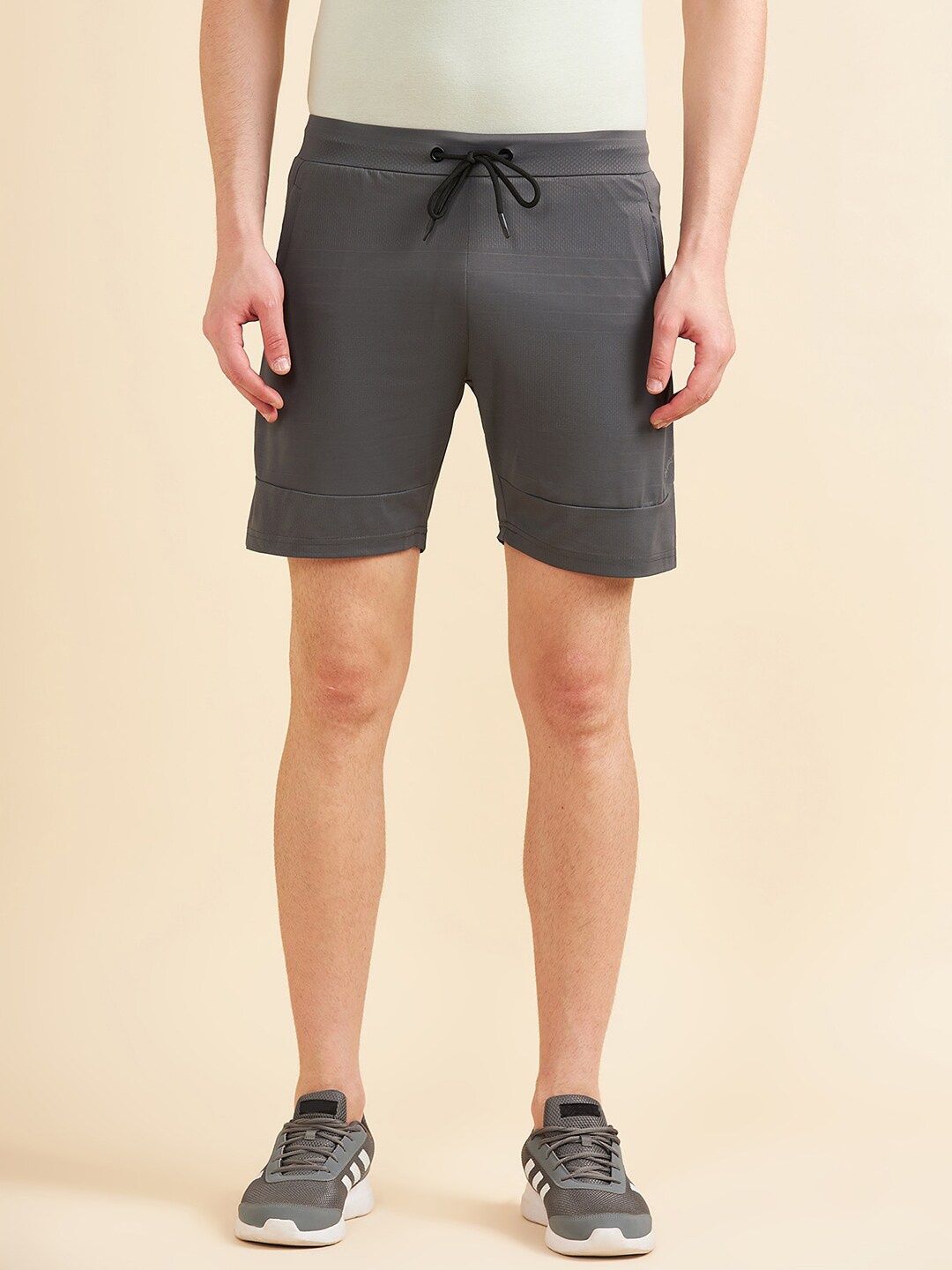 

Sweet Dreams Men Grey Mid-Rise Regular Shorts