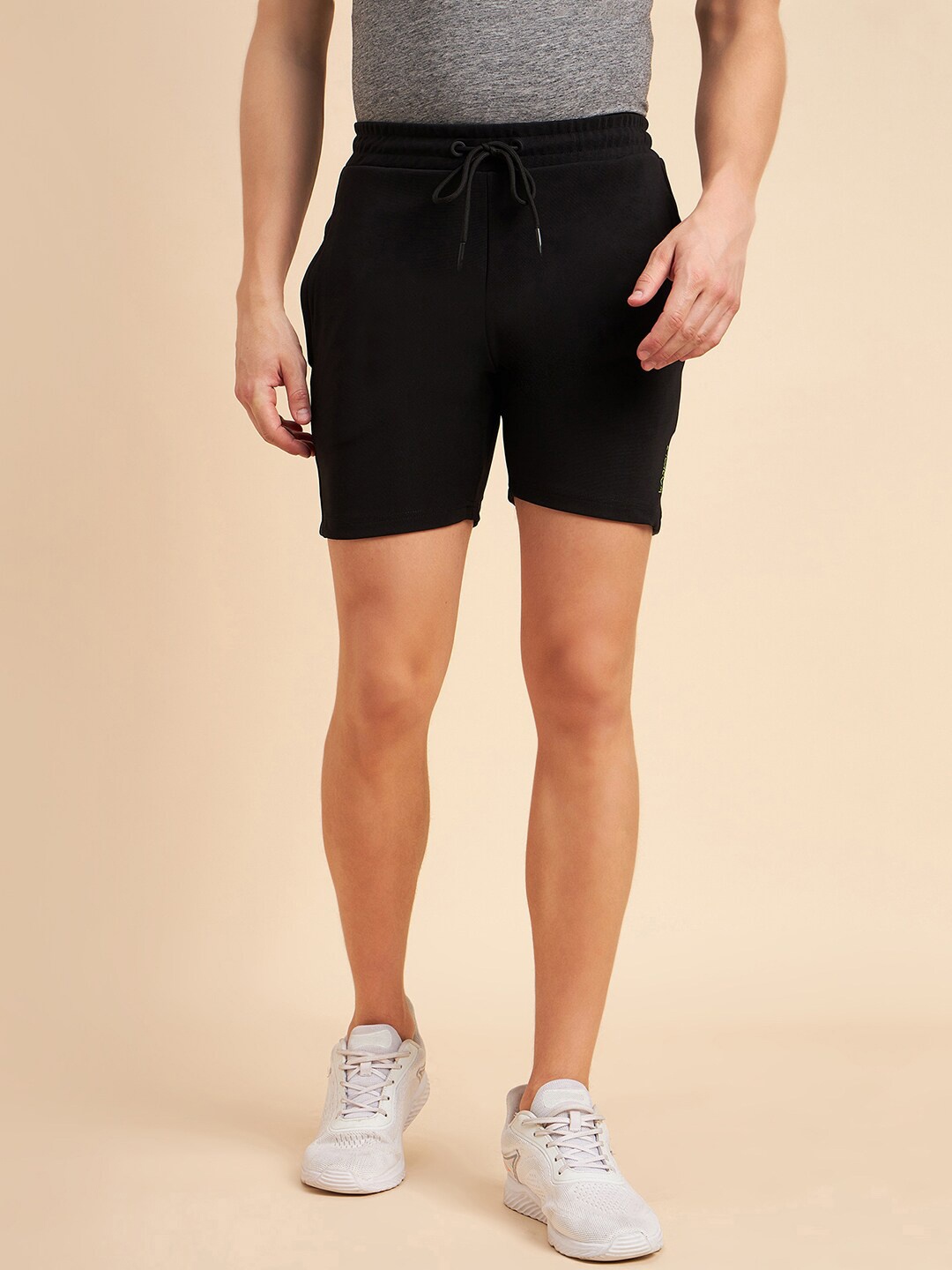 

Sweet Dreams Men Black Mid-Rise Sports Shorts