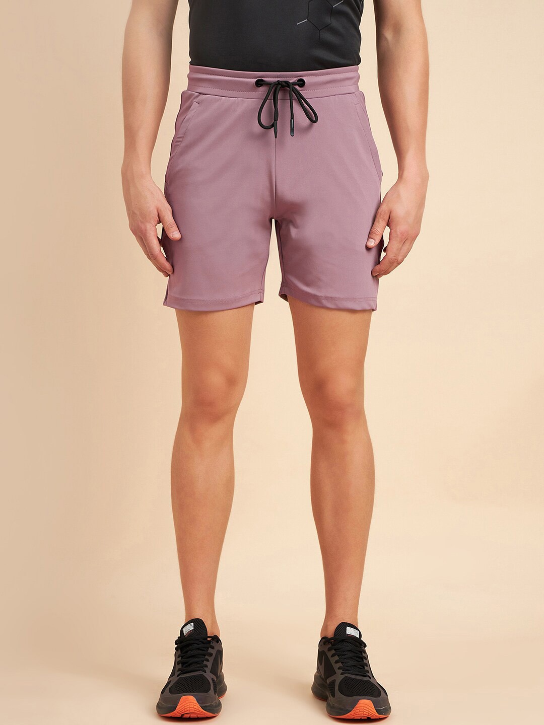 

Sweet Dreams Men Pink Mid-Rise Inner Elastic Lounge Shorts