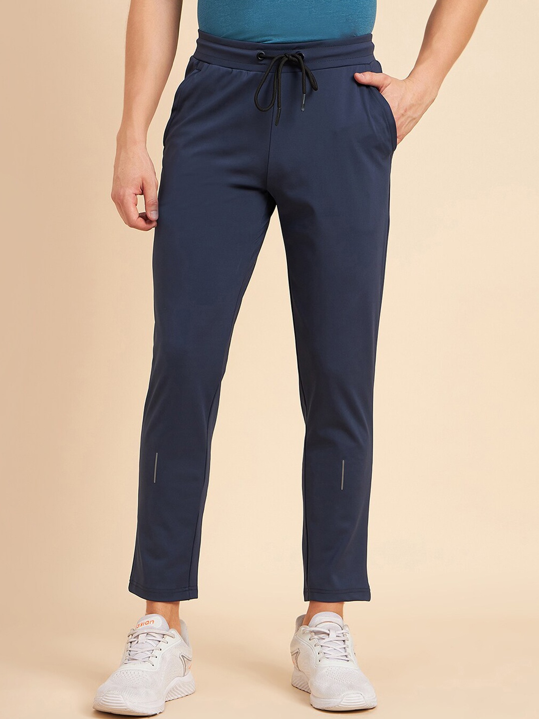 

Sweet Dreams Men Navy blue Mid-Rise Track Pants