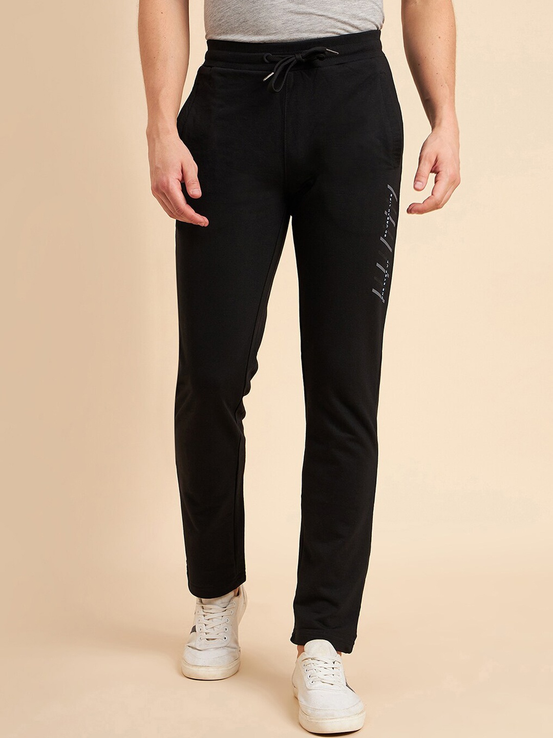 

Sweet Dreams Black Men Mid-Rise Track Pants