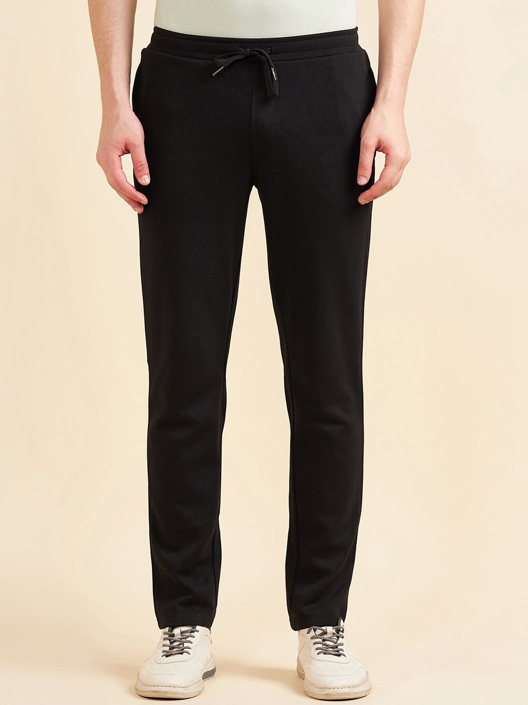 

Sweet Dreams Men Pack Of 2 Mid-Rise Cotton Track Pants, Black