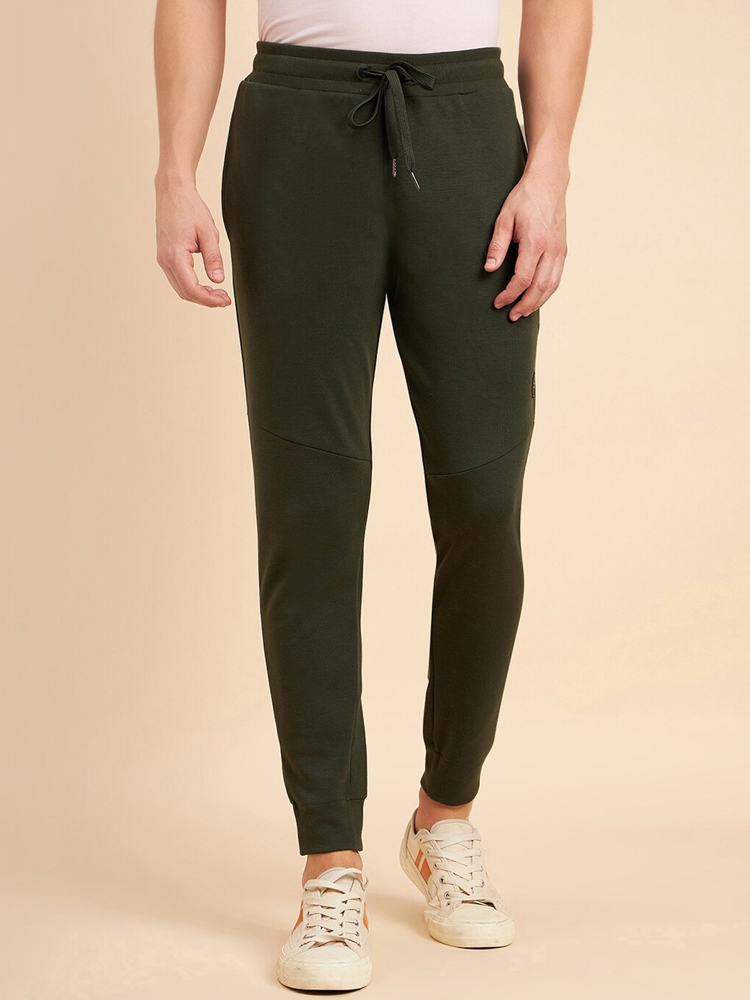 

Sweet Dreams Men Olive Dry-Fit Cotton Joggers