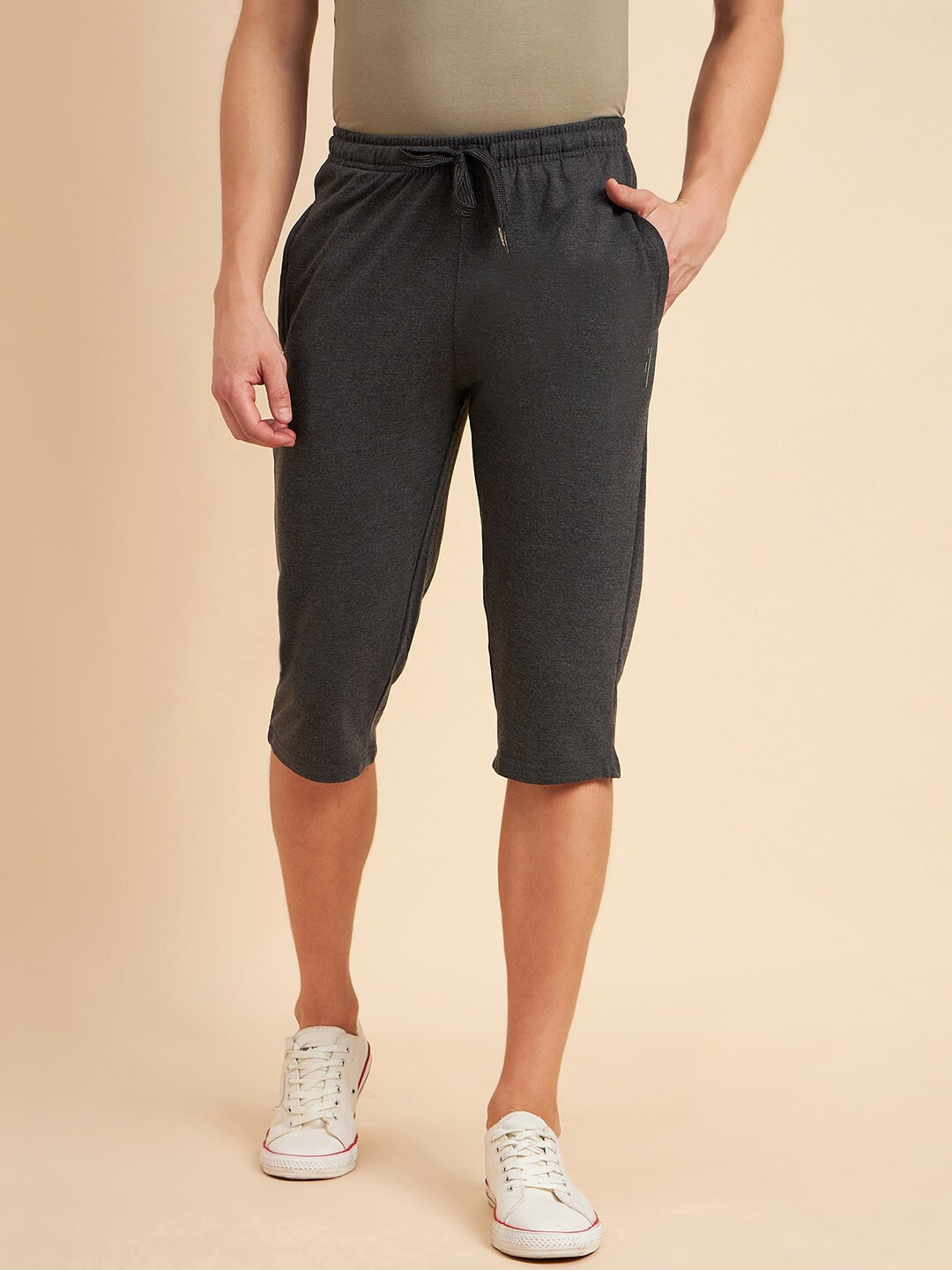 

Sweet Dreams Men Charcoal Mid-Rise Regular Shorts
