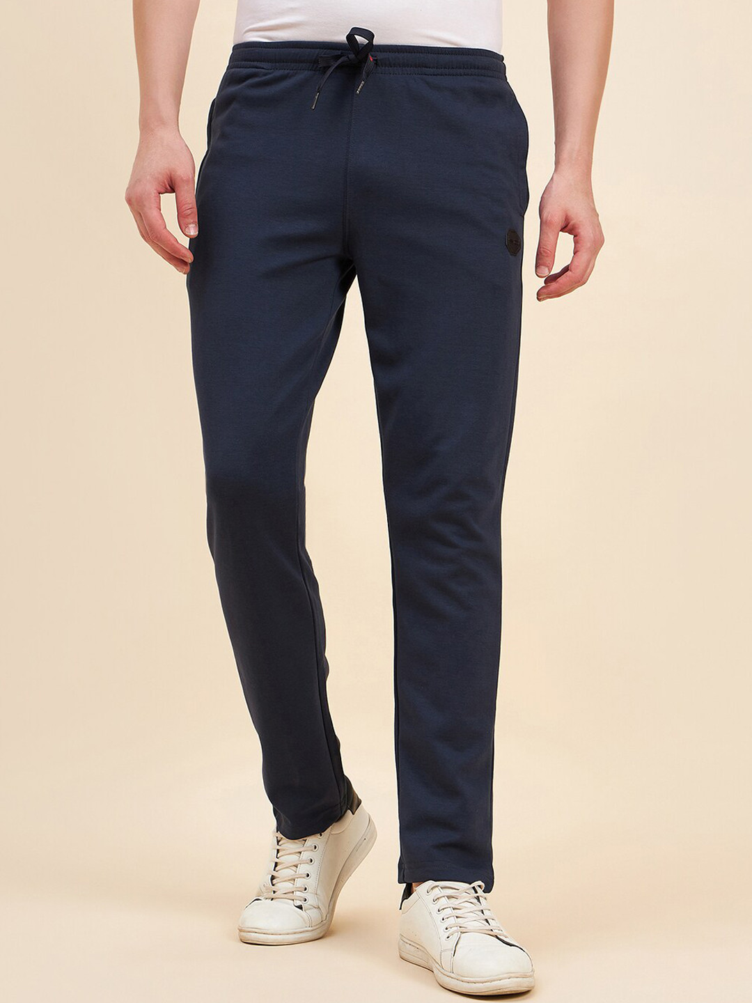 

Sweet Dreams Navy Blue Men Mid-Rise Blue Track Pants