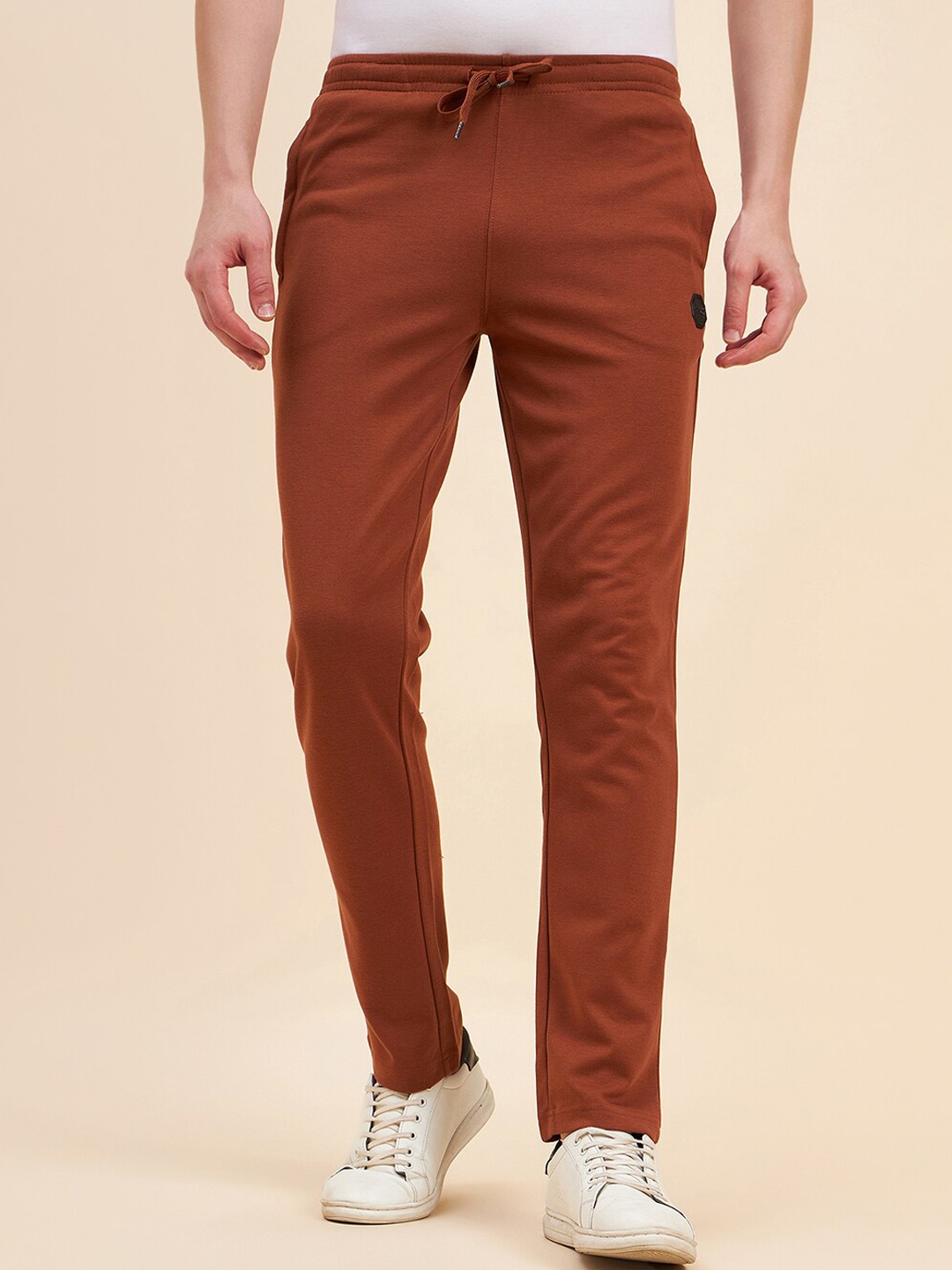 

Sweet Dreams Men Rust Mid-Rise Track Pants
