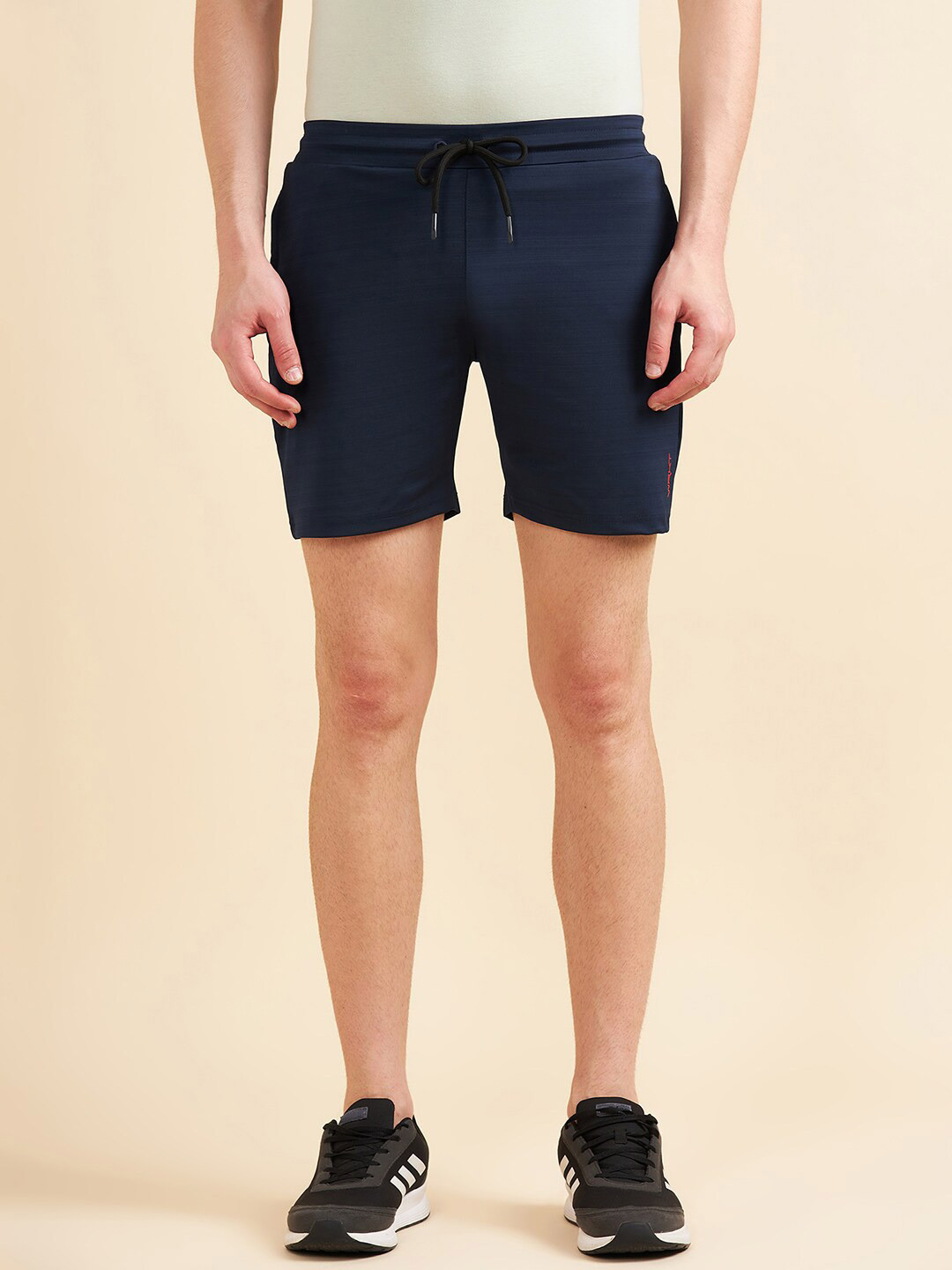 

Sweet Dreams Men Mid-Rise Above Knee Length Sports Shorts, Navy blue