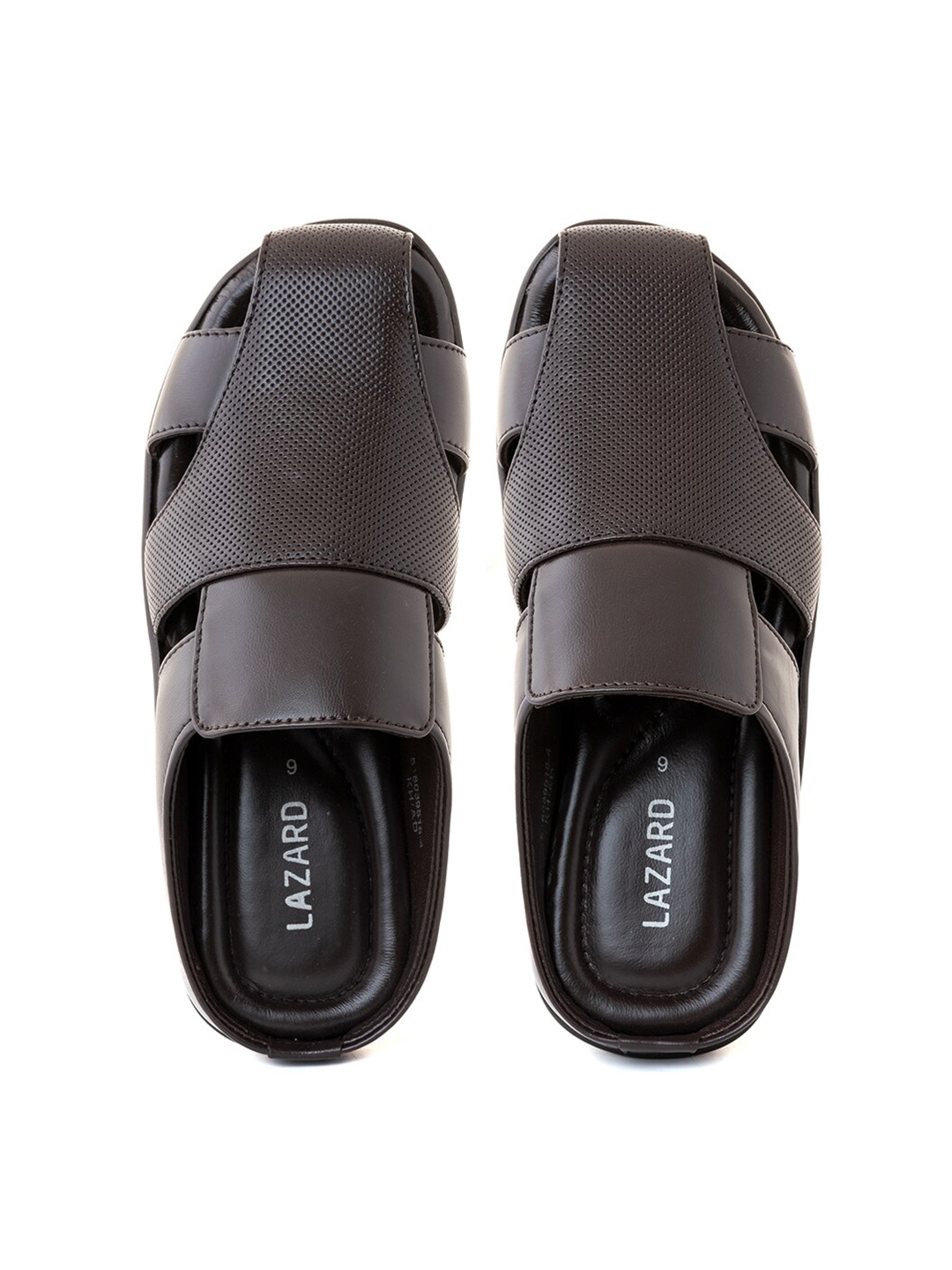 

Khadims Men Lazard Leather Comfort Sandals, Brown
