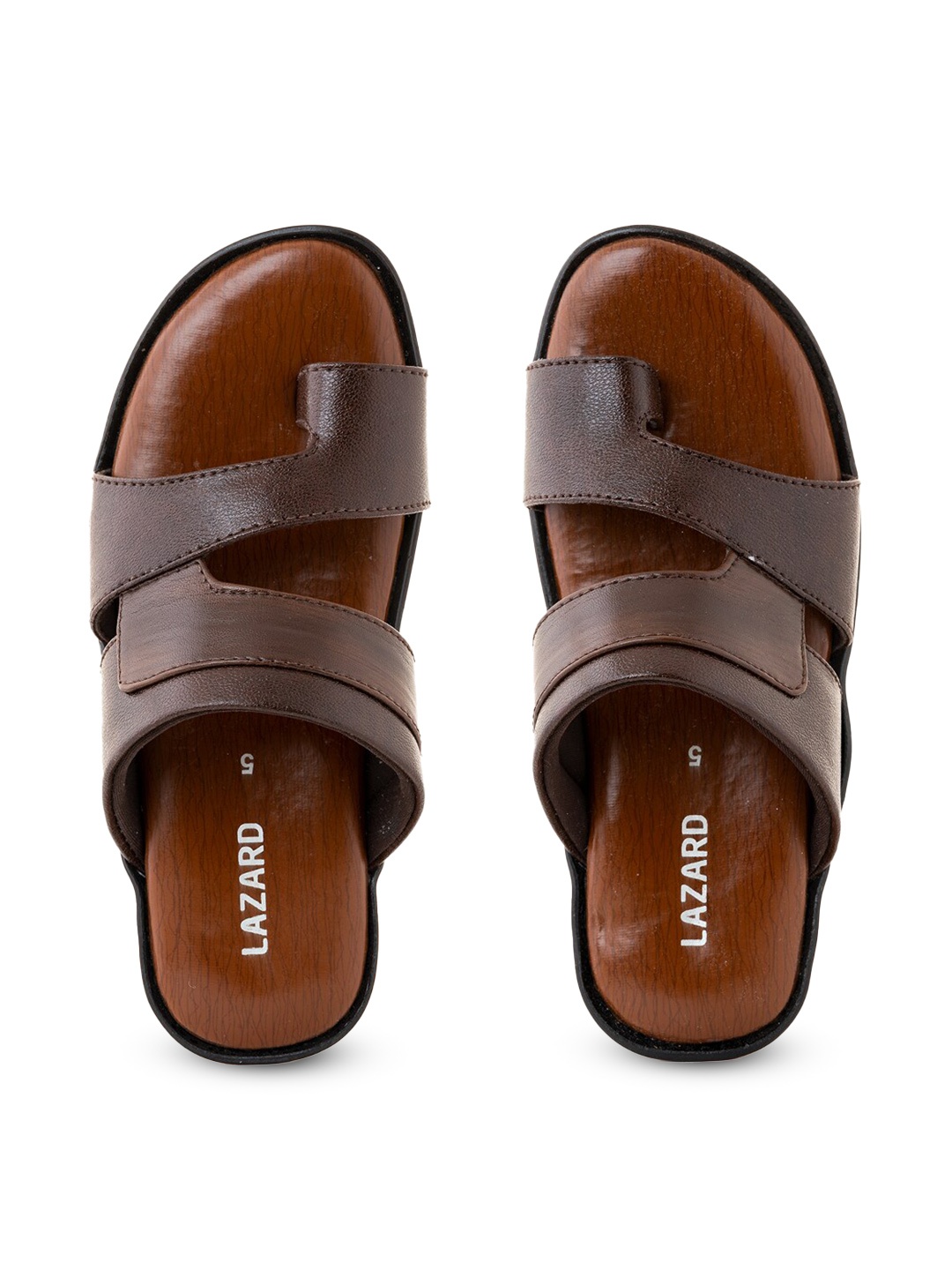 

Khadims Men Textured Comfort Sandals, Brown