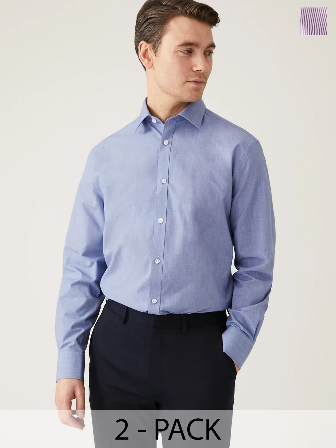 

Marks & Spencer Men Purple Opaque Casual Shirt