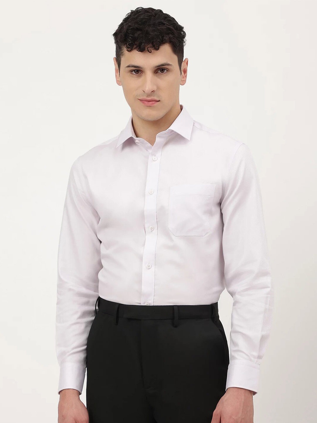 

Marks & Spencer Spread Collar Pure Cotton Formal Shirt, Pink