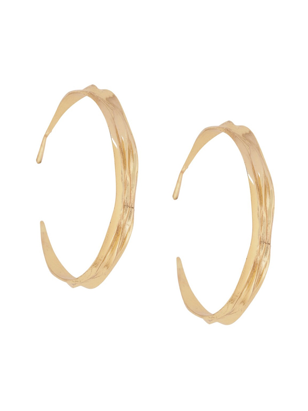 

XPNSV Circular Half Hoop Earrings, Gold