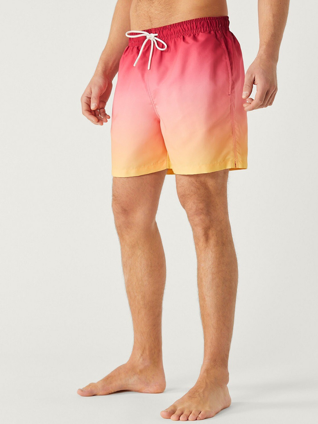 

Marks & Spencer Men Ombre Printed Swim Bottom, Orange