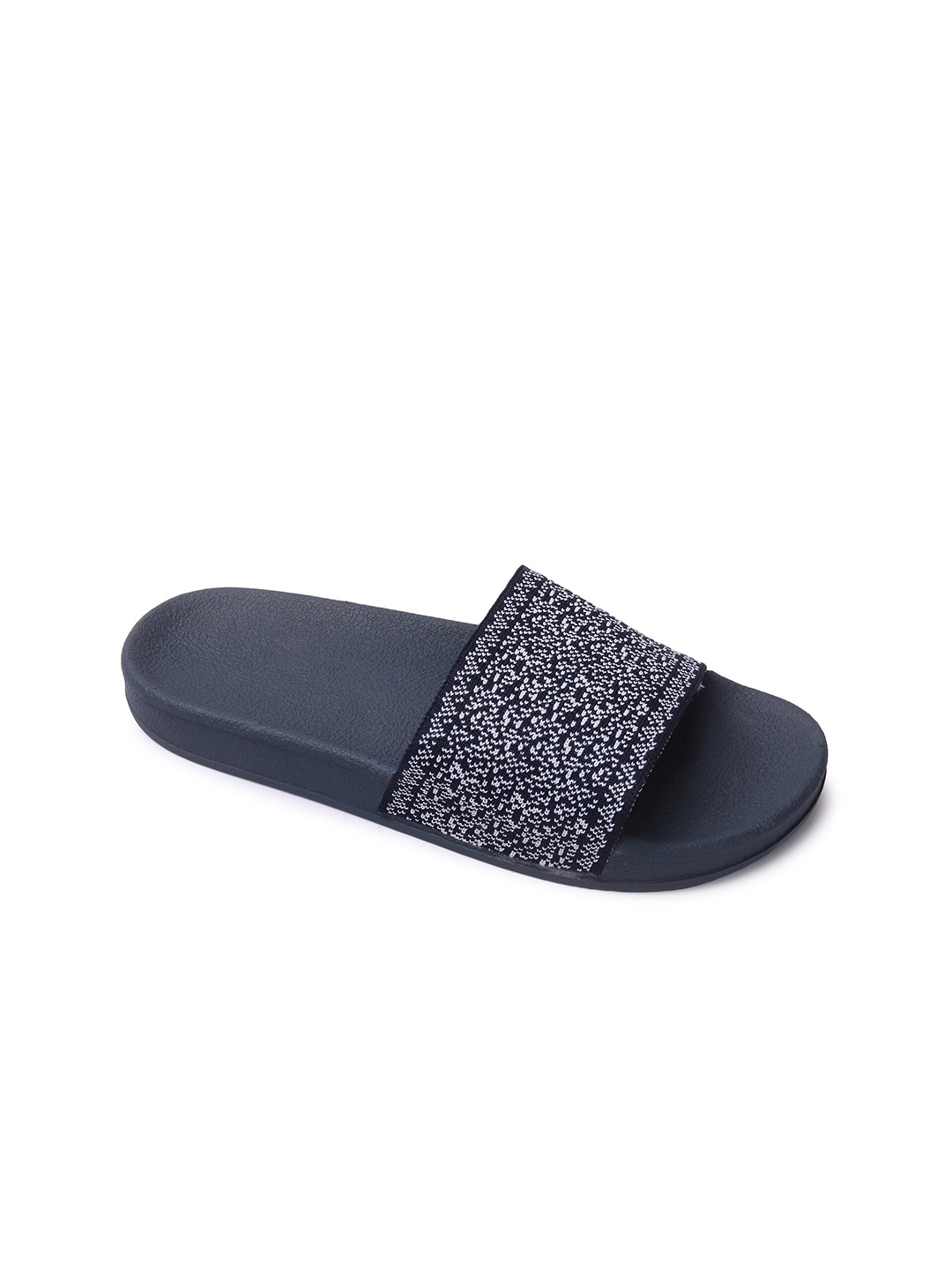 

Colo Women Printed Sliders, Navy blue